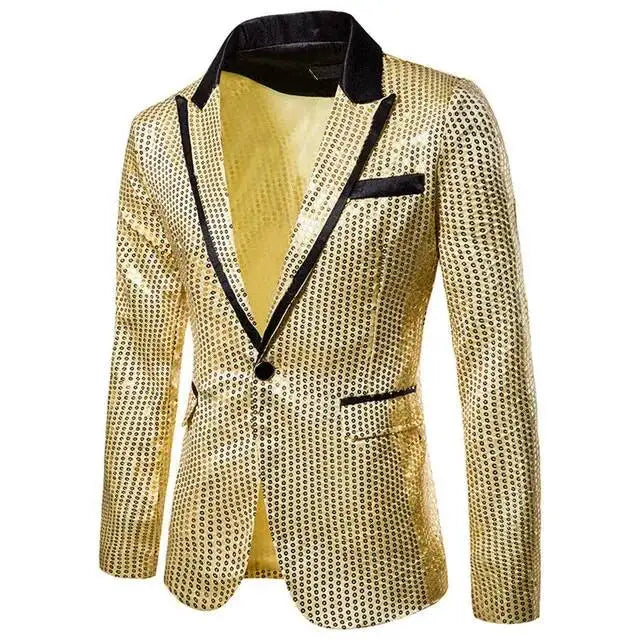 Men's Sequin Blazer | One Button | Stage