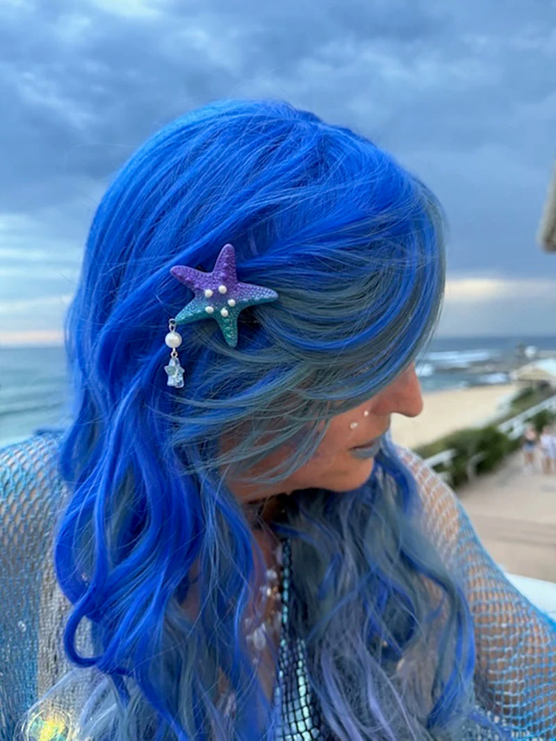 Mermaid Wig | Blue Green Ombre | Long Wavy