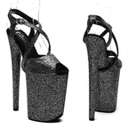 9-Inch Glitter Platform Sandals