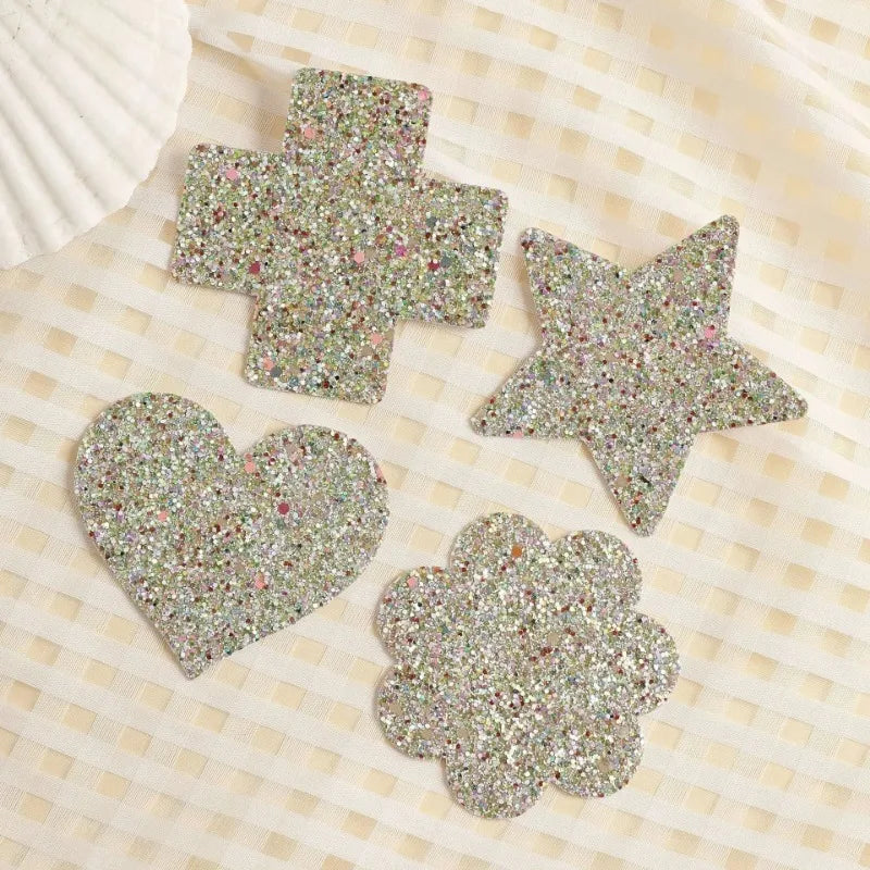 Glow-in-the-Dark Glitter Nipple Pasties | Multi-Shape