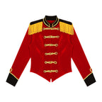 Ringmaster Velvet Jacket | Gold Braid | Circus Costume