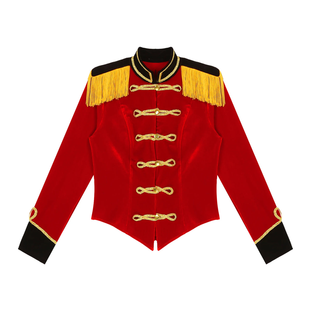 Ringmaster Velvet Jacket | Gold Braid | Circus Costume