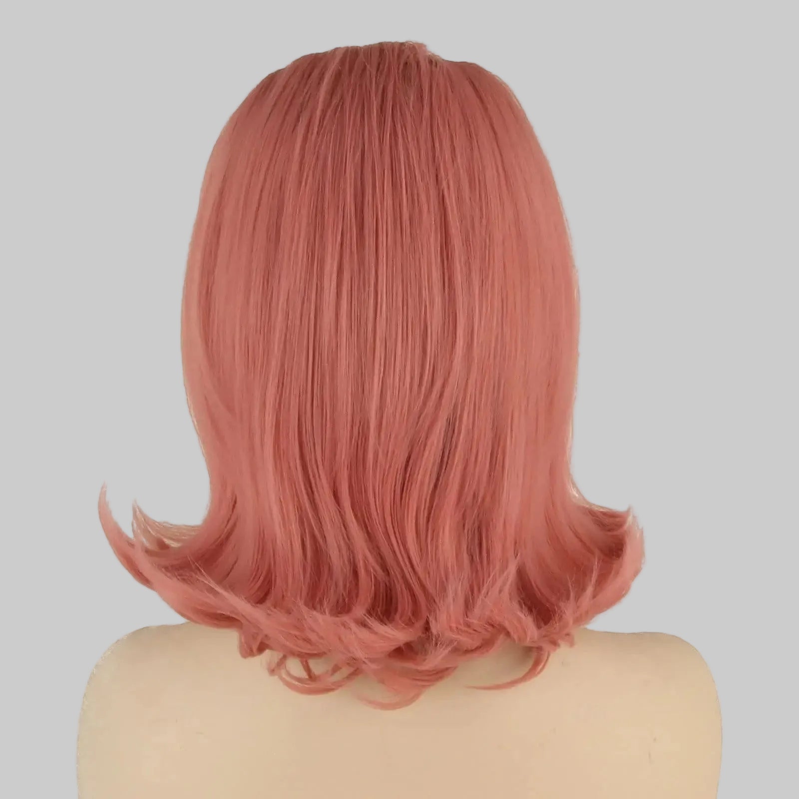 Retro Glam Pink Updo Wig - 60s Beehive & 70s Pinup Synthetic Wig (12 Inches)