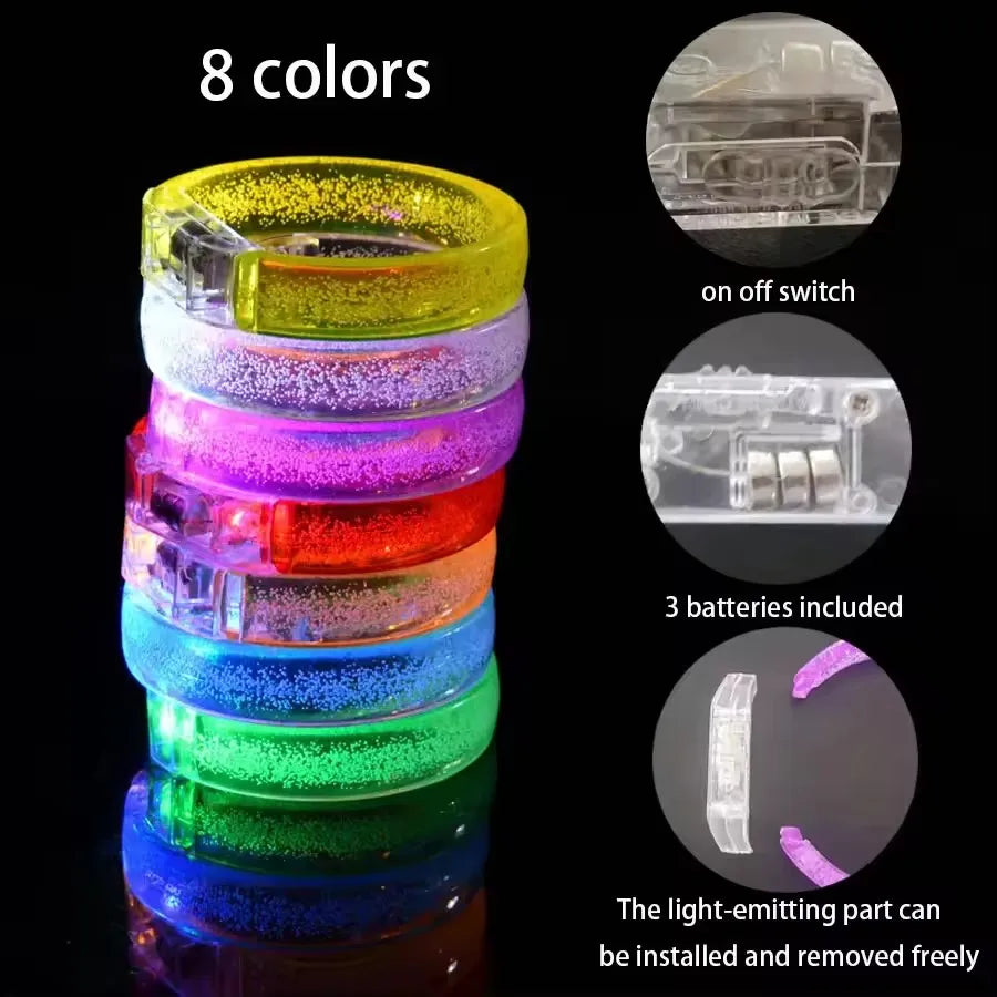 Light-Up LED Wristbands | Mixed-Color Packs