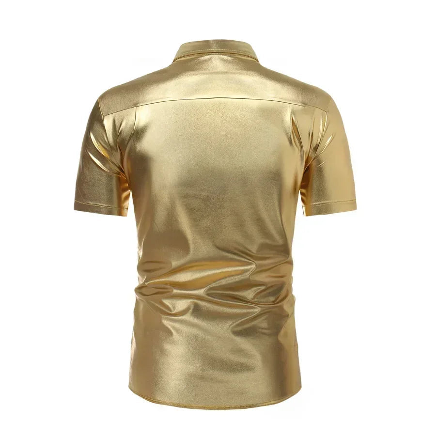 Men's Metallic Shirt | Short-Sleeve Shine