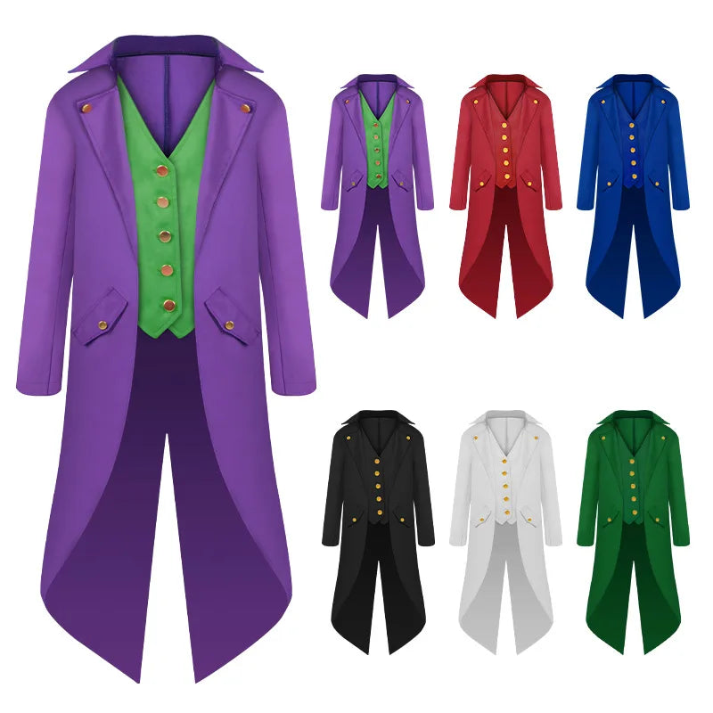 Victorian Tailcoat Jacket | Steampunk Gothic | Joker Cosplay