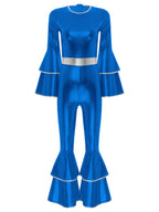 Metallic Flare Jumpsuit | 70s Disco | Bell Bottom