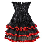 Gothic Overbust Corset | Skirt Options