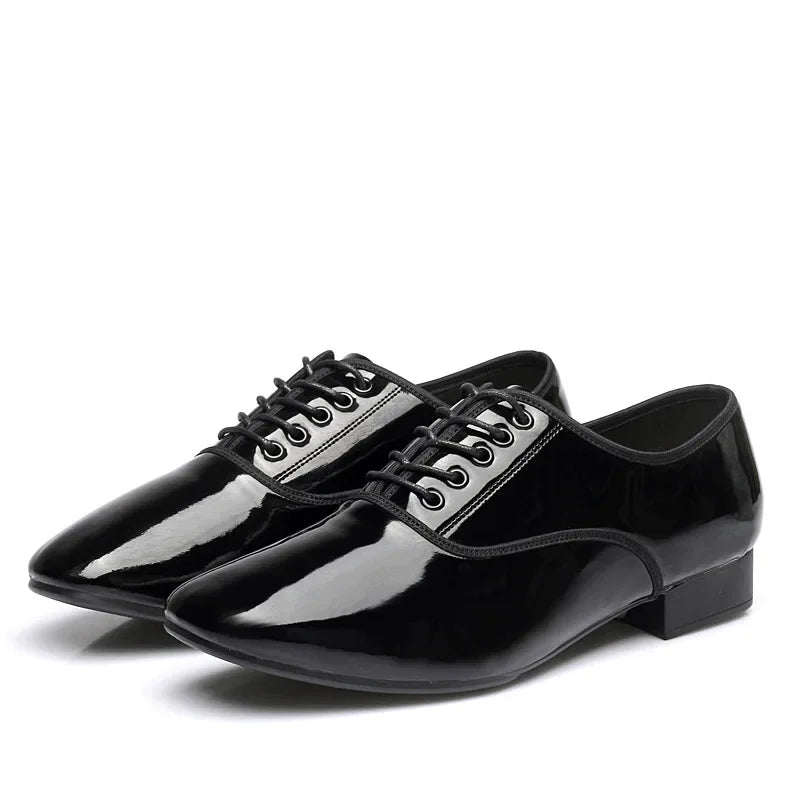 Men’s Ballroom Shoes | Glossy Lace-Up
