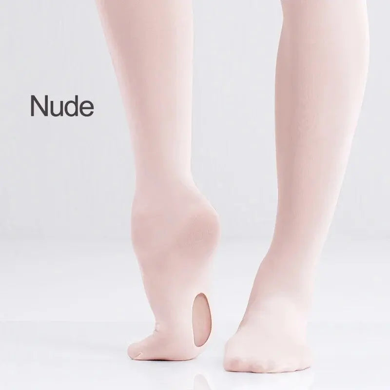 60D Microfiber Ballet Dance Tights | Convertible | S–XXL