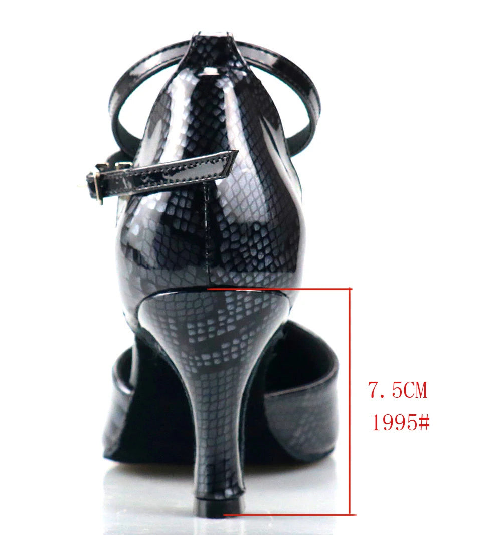 Latin Dance Heels | Rhinestone | Multi-Color