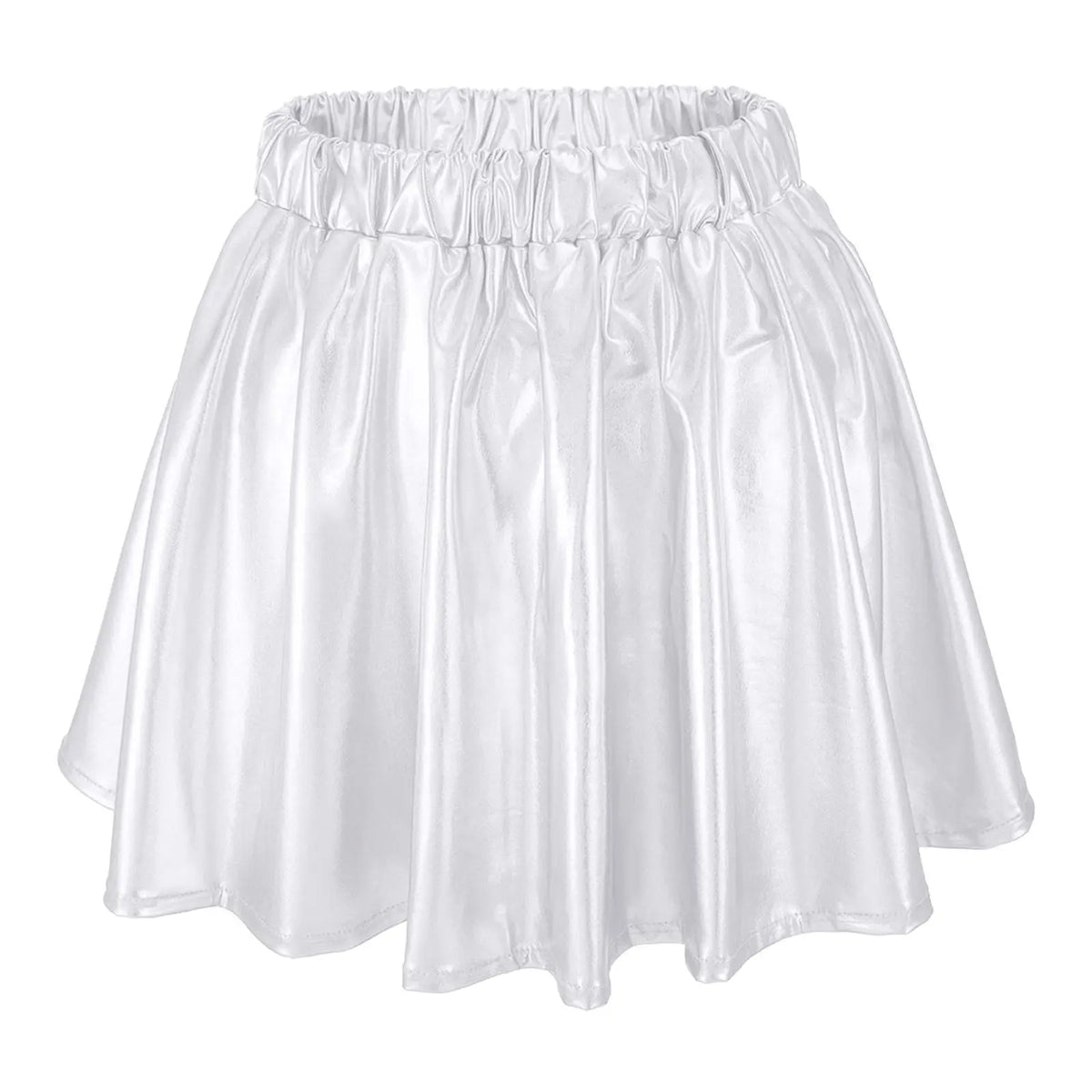 Metallic Swing Stage Skirt | Elastic Waist