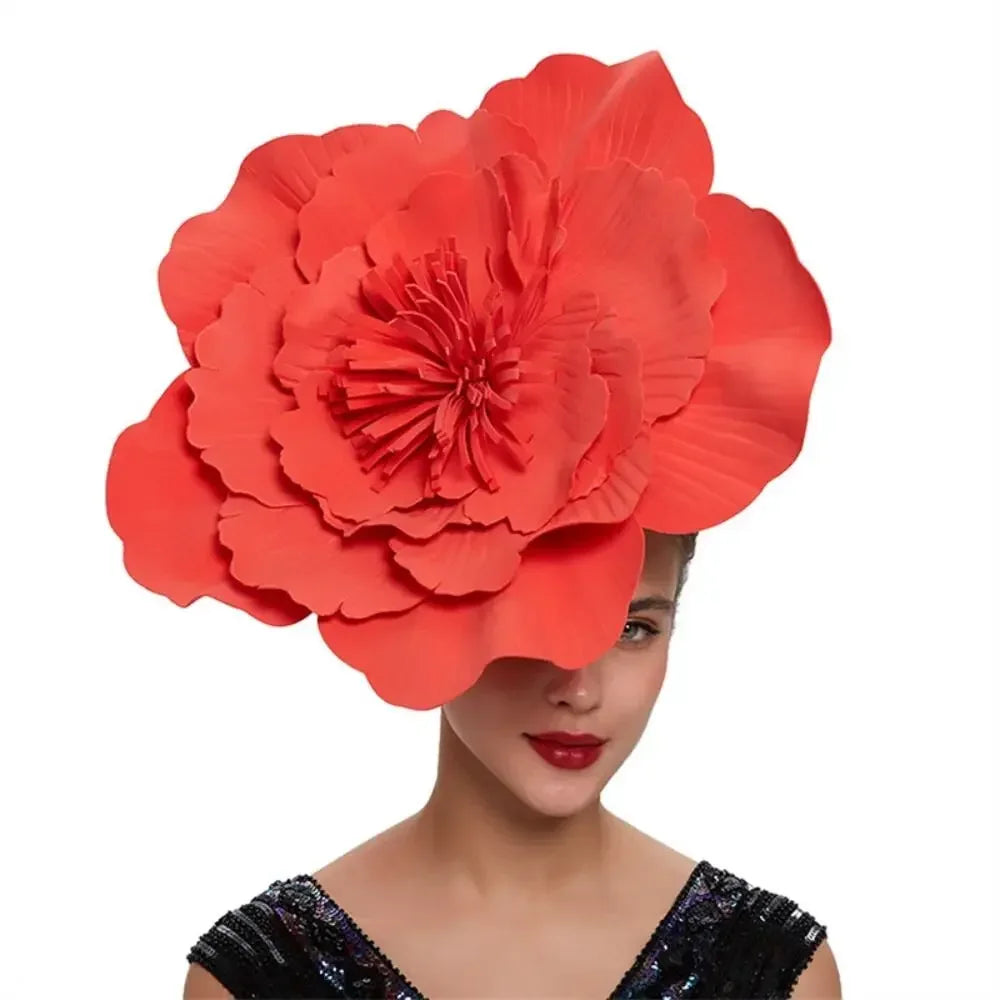 Oversized Rose Fascinator Headband | 40cm | Showgirl | 19 Colors