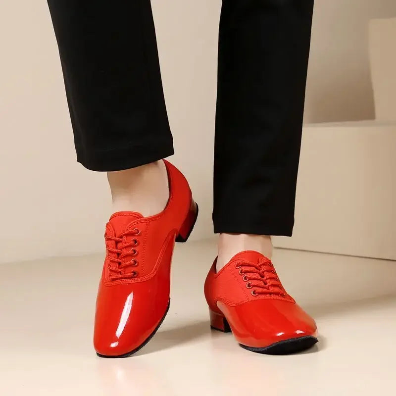 Men’s Ballroom Shoes | Glossy Lace-Up