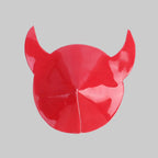 Unleash Your Inner Imp: Fiery Devil Horn Nipple Pasties for Stage & Beyond!