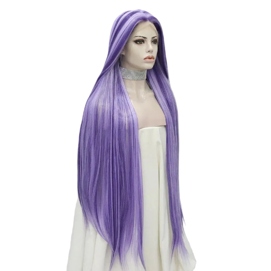 44" Super Long Straight Lace Front Wig – Bold Performance Colors