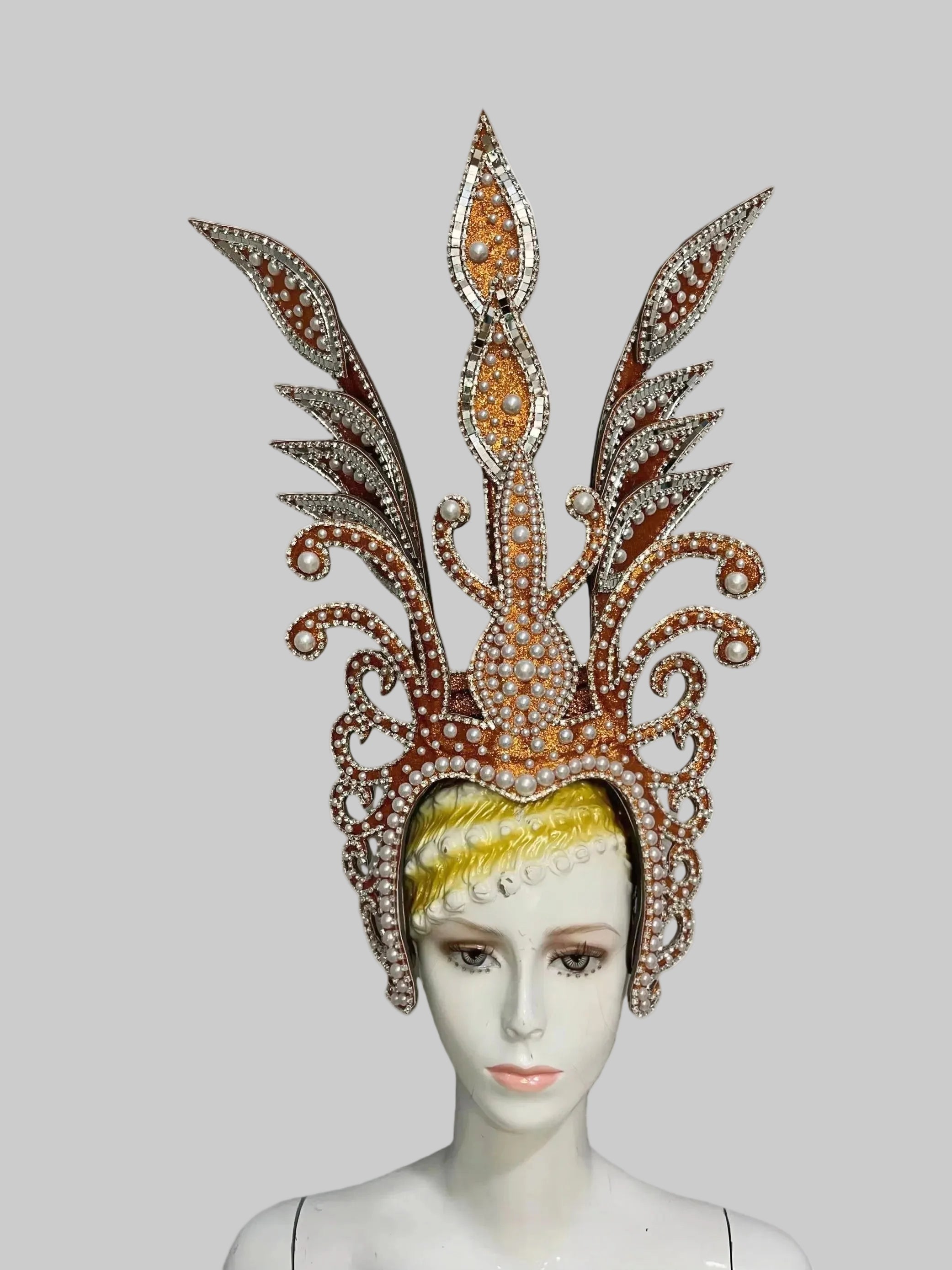 Feather Headdress - Samba Carnival Performance Headpiece