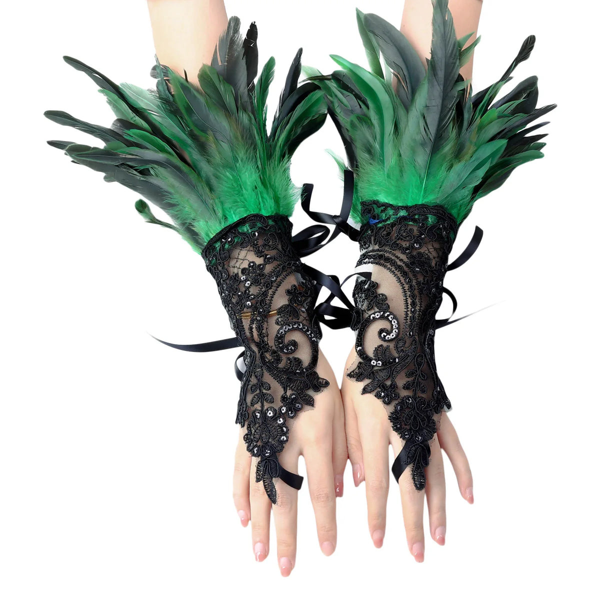 Feather Wrist Cuffs | Stage Accessory