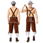 Men's Lederhosen Costume | Shirt, Suspender Shorts & Hat