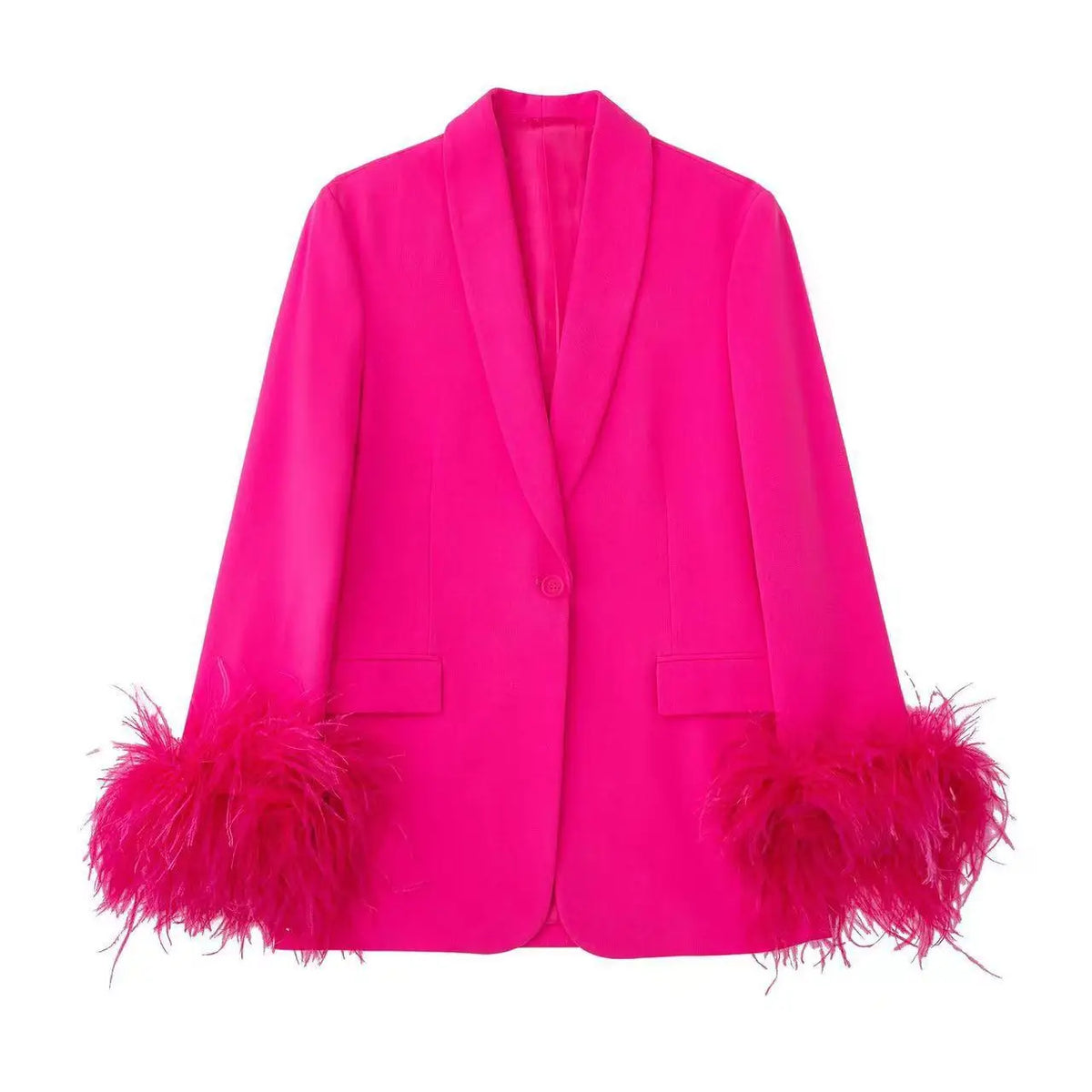 Feather Cuff Blazer | Stage & Performance Jacket