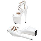 Patent Leather Platform Sandals - 20cm Pole Dance Heels