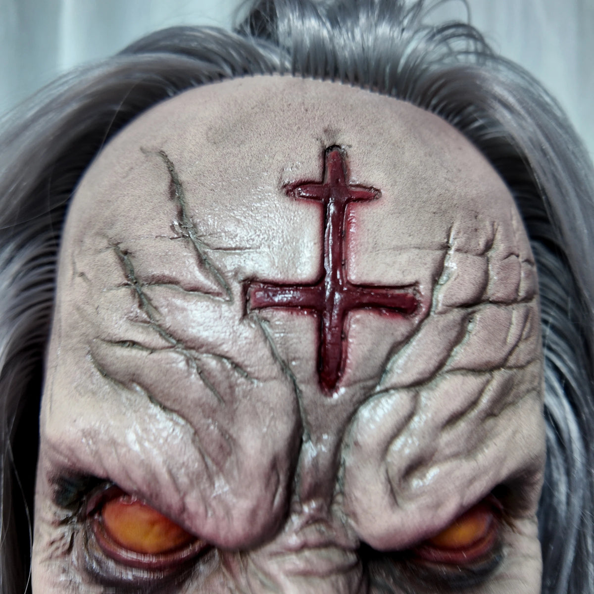 Elder Demon Mask | Gray Hair