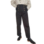 Steampunk Trousers | High-Waist Fall Front