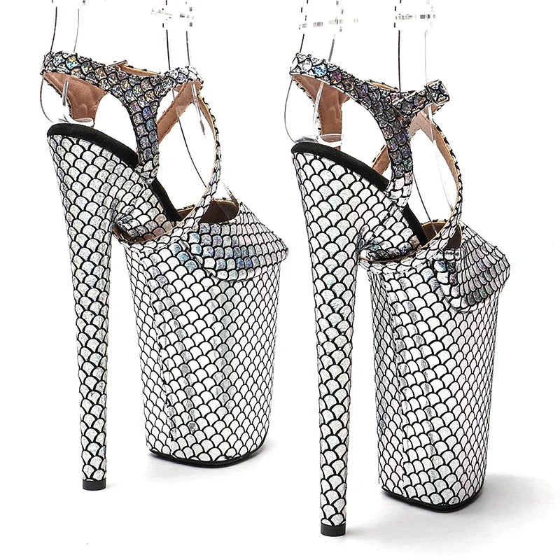 Shiny Platform Sandal Heel – 9 Inch Stage & Pole Dance