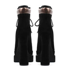 Platform Ankle Booties | Pointed Toe Side Zip | 14cm Heel | Sizes US 5–15