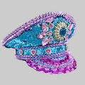 Sparkly Rhinestone Sequin Performance Hat — Statement Headpiece