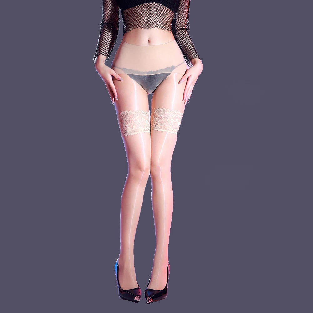 Lace Suspender Stockings | Sheer Tights | One Size