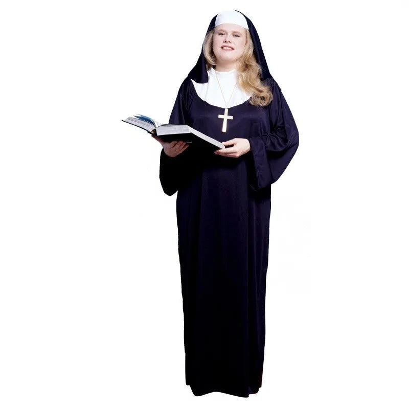 Nun Costume | Long Black Robe