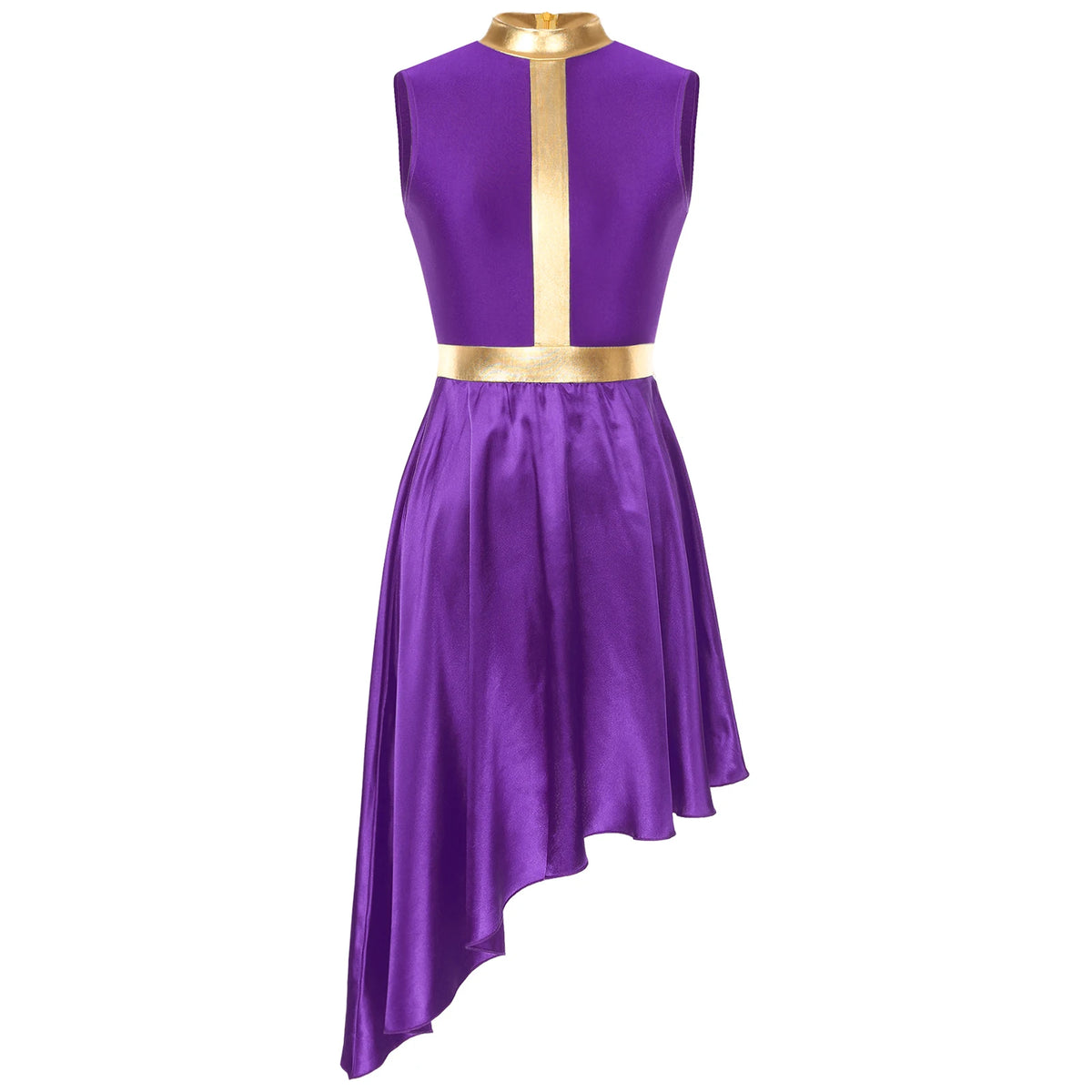 Halo Metallic Waist Lyrical Dance Dress