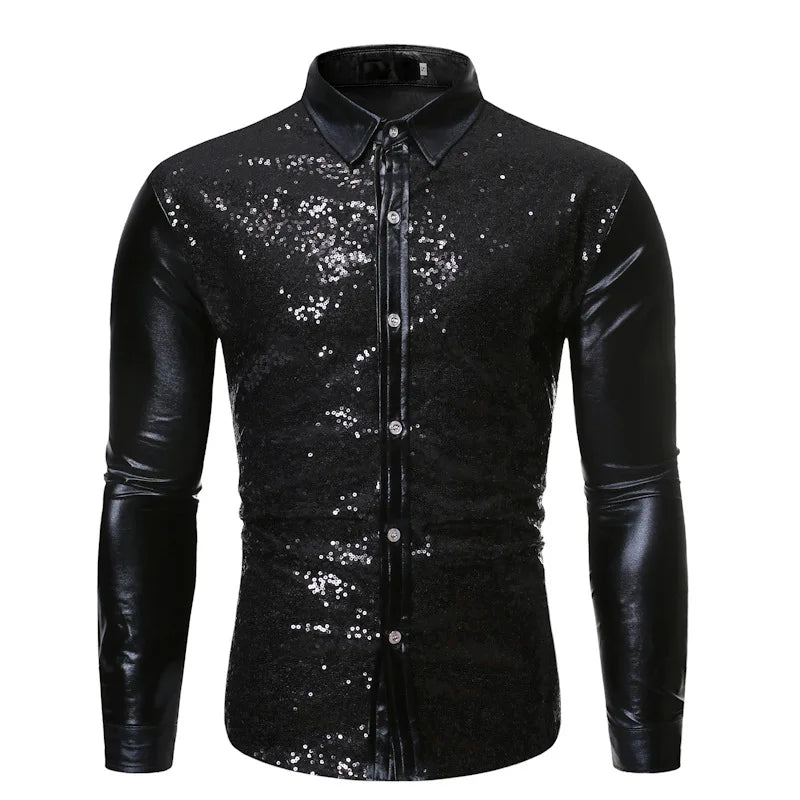 Men's Metallic Shirt | Long-Sleeve Shine