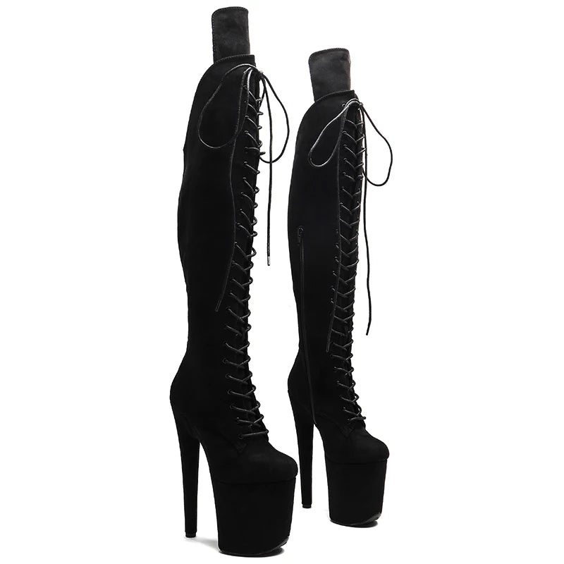 8-Inch Platform Thigh-High Boots - Exotic Dance Boots