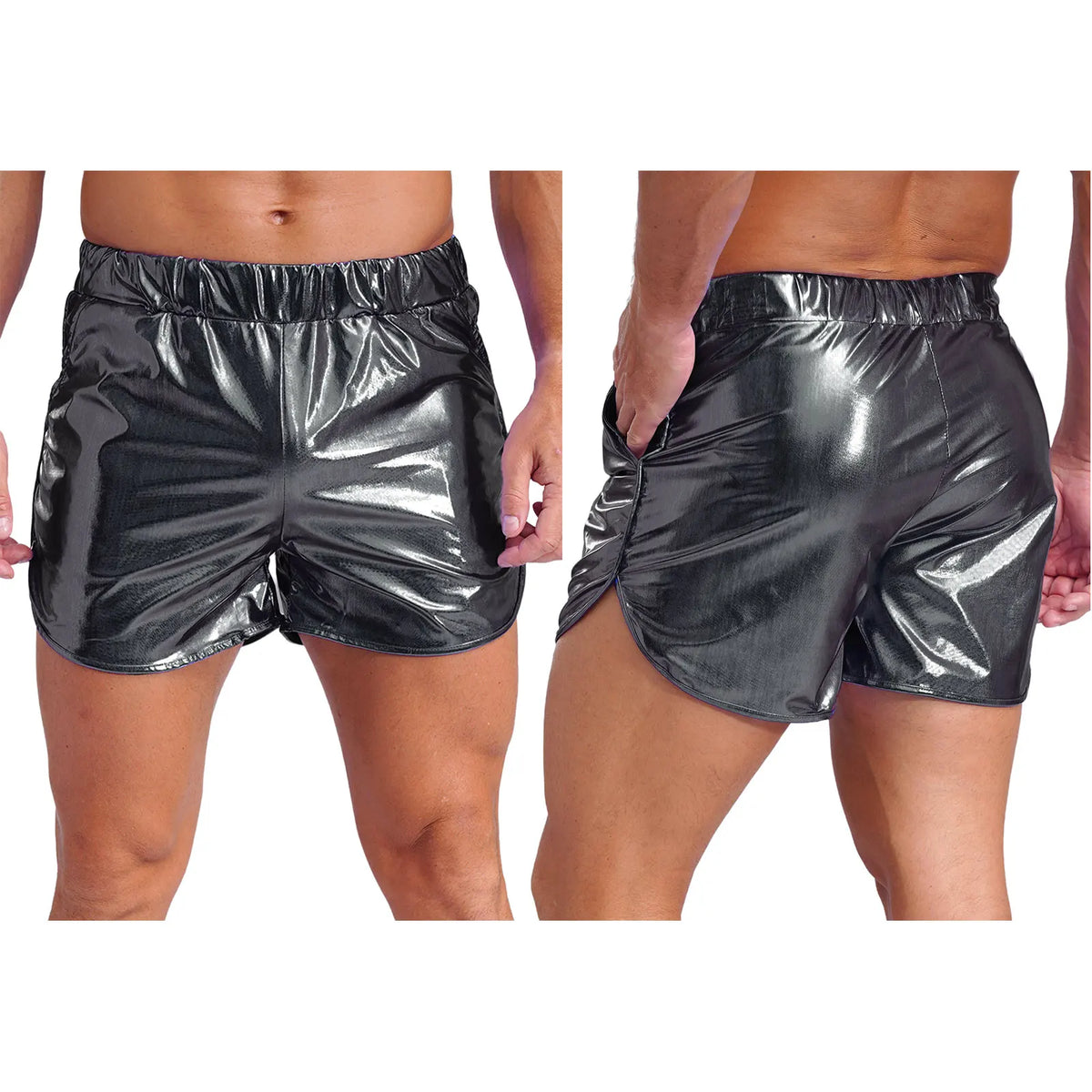 Men’s Metallic Shorts | Side Pockets