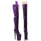 Matte Open-Toe Platform Pole Dance Boots – 9-Inch High Heel Stage Shoes