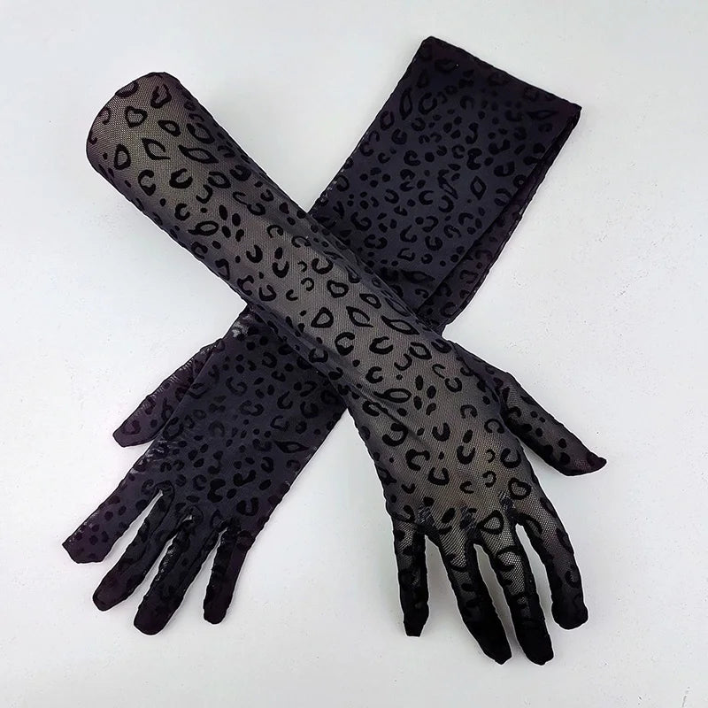 Sheer Lace Opera Gloves | 53 cm