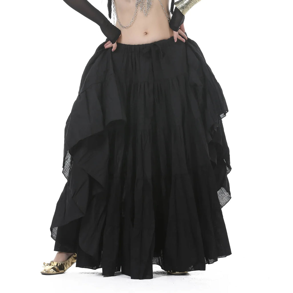 Tribal Gypsy Belly Dance Skirt | 21-Yard Linen Maxi
