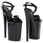 9-Inch Patent Open-Toe Platform Sandals