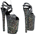 Glitter 9-Inch Platform Pole Dance Sandals