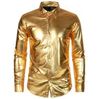 Men's Metallic Shirt | Gold & Silver