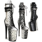 9-Inch Snake & Matte Ankle Boots