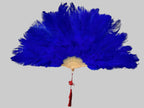 Feather Fan - Handcrafted Samba Carnival Performance Fan with Rhinestones