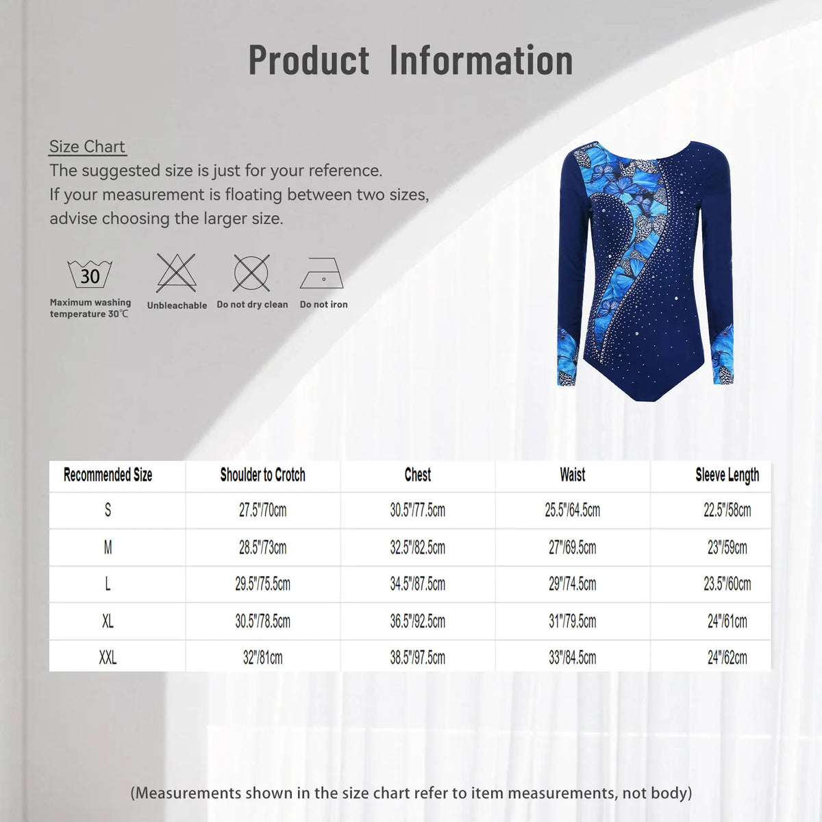 Rhinestone Long-Sleeve Leotard | Butterfly · Leopard · Snake · Starburst