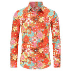 Men's Floral Disco Shirt | Long Sleeve | Button-Up