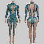 Sparkly Rhinestone Bodysuit - Performance Dancewear