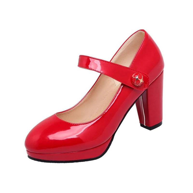 Platform Mary Jane Pumps – Wide Size Range for Performers