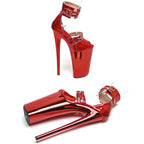 10-Inch Platform Sandals - Peep Toe Exotic Dance Heels