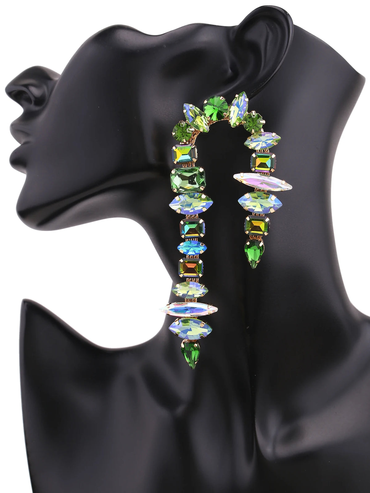 Rhinestone Drop Earrings | Tassel Sparkle